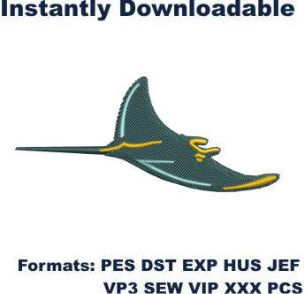 tampa bay rays logo embroidery design